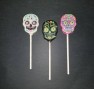 3555 Sugar Skulls Day of the Dead II Chocolate or Hard Candy Lollipop Mold